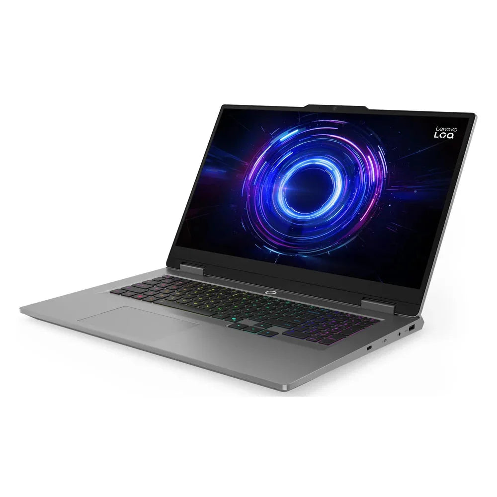 Lenovo LOQ 17IRX10 Gaming Laptop, 17.3" FHD IPS 165Hz Display, Intel Core i7-14700HX, 16GB RAM, 512GB SSD, GeForce RTX 5060 8GB GPU, English-Arabic K/B, No OS, Luna Grey