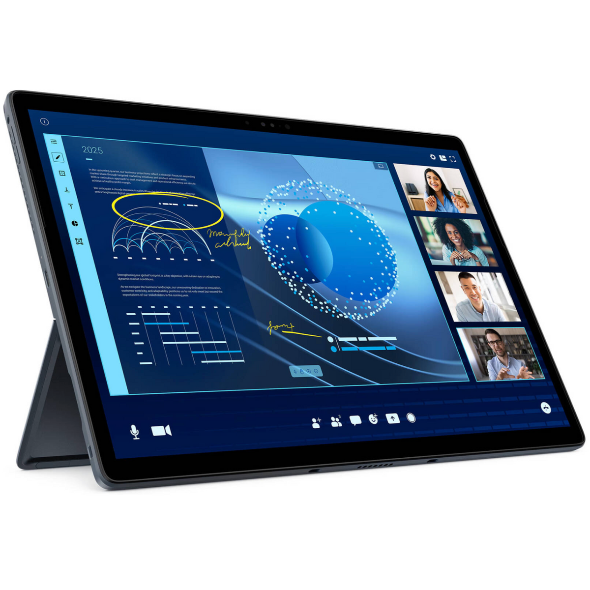 Dell Latitude 7350 Detachable Laptop, 13" 3K IPS Touch Display, Intel Core Ultra 7 164U vPro, 32GB RAM, 512GB SSD, Intel Graphics, Detachable English Keyboard, Windows 11 Pro, Gray
