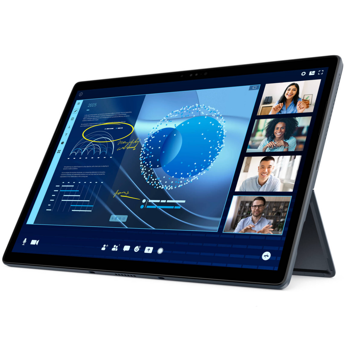 Dell Latitude 7350 Detachable Laptop, 13" 3K IPS Touch Display, Intel Core Ultra 7 164U vPro, 32GB RAM, 512GB SSD, Intel Graphics, Detachable English Keyboard, Windows 11 Pro, Gray