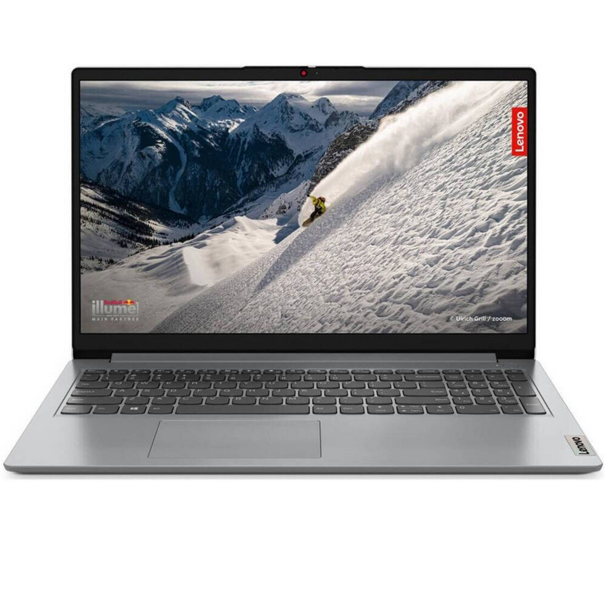 Lenovo IdeaPad 1 15AMN7 Laptop, 15.6" FHD IPS Display, AMD Ryzen 5 7520U, 8GB RAM, 512GB SSD, AMD Radeon 610M Graphics, Non-Backlit Arabic K/B, Windows 11 Home, Cloud Grey