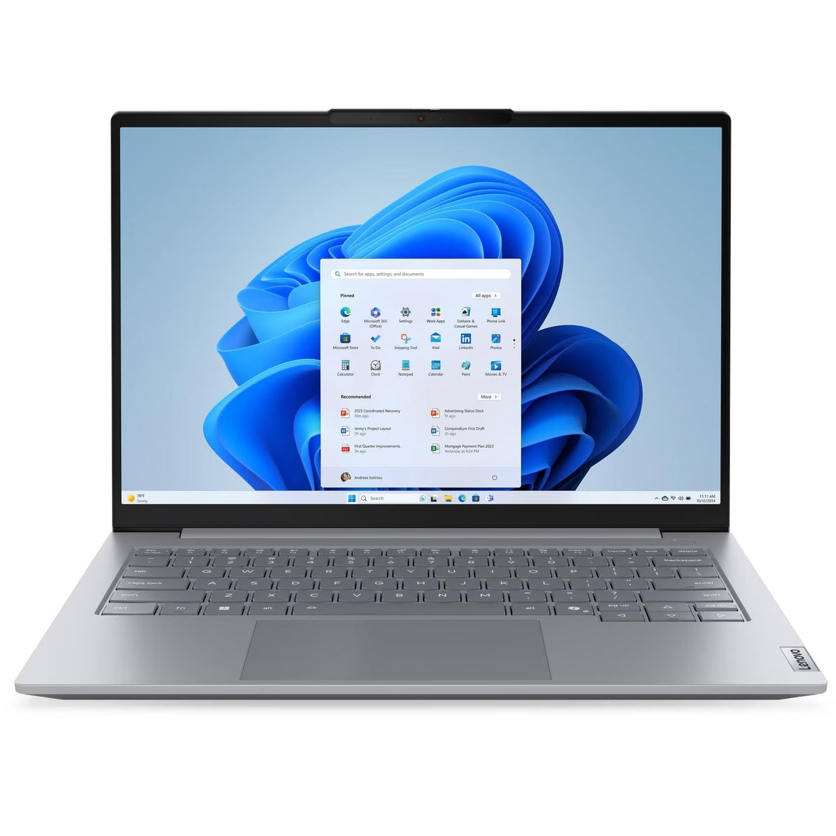 Lenovo ThinkBook 14 G8 IAL Laptop, 14" WUXGA IPS 60Hz Display, Intel Core Ultra 5 225U, 8GB RAM, 512GB SSD, Intel Graphics, English-Arabic Keyboard, No OS, Arctic Grey