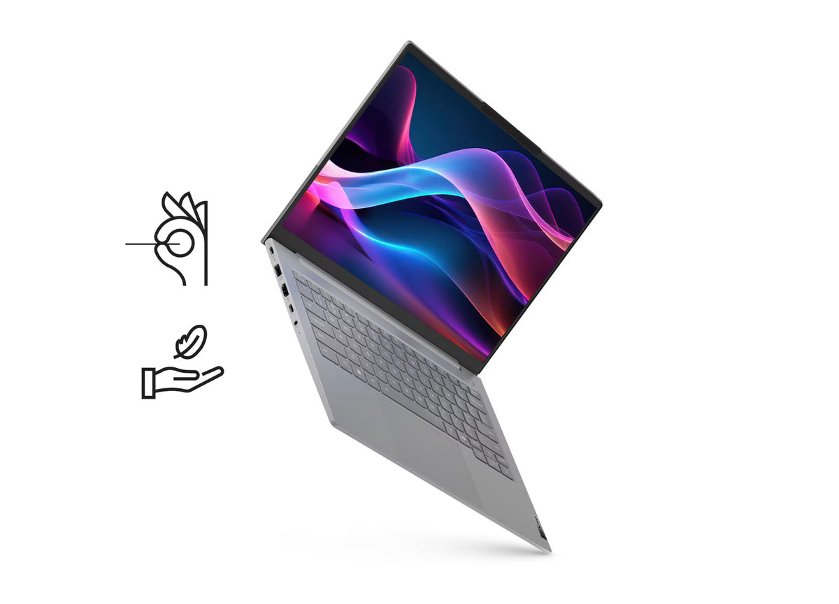 Lenovo ThinkBook 14 G8 IAL Laptop, 14" WUXGA IPS 60Hz Display, Intel Core Ultra 5 225U, 8GB RAM, 512GB SSD, Intel Graphics, English-Arabic Keyboard, No OS, Arctic Grey