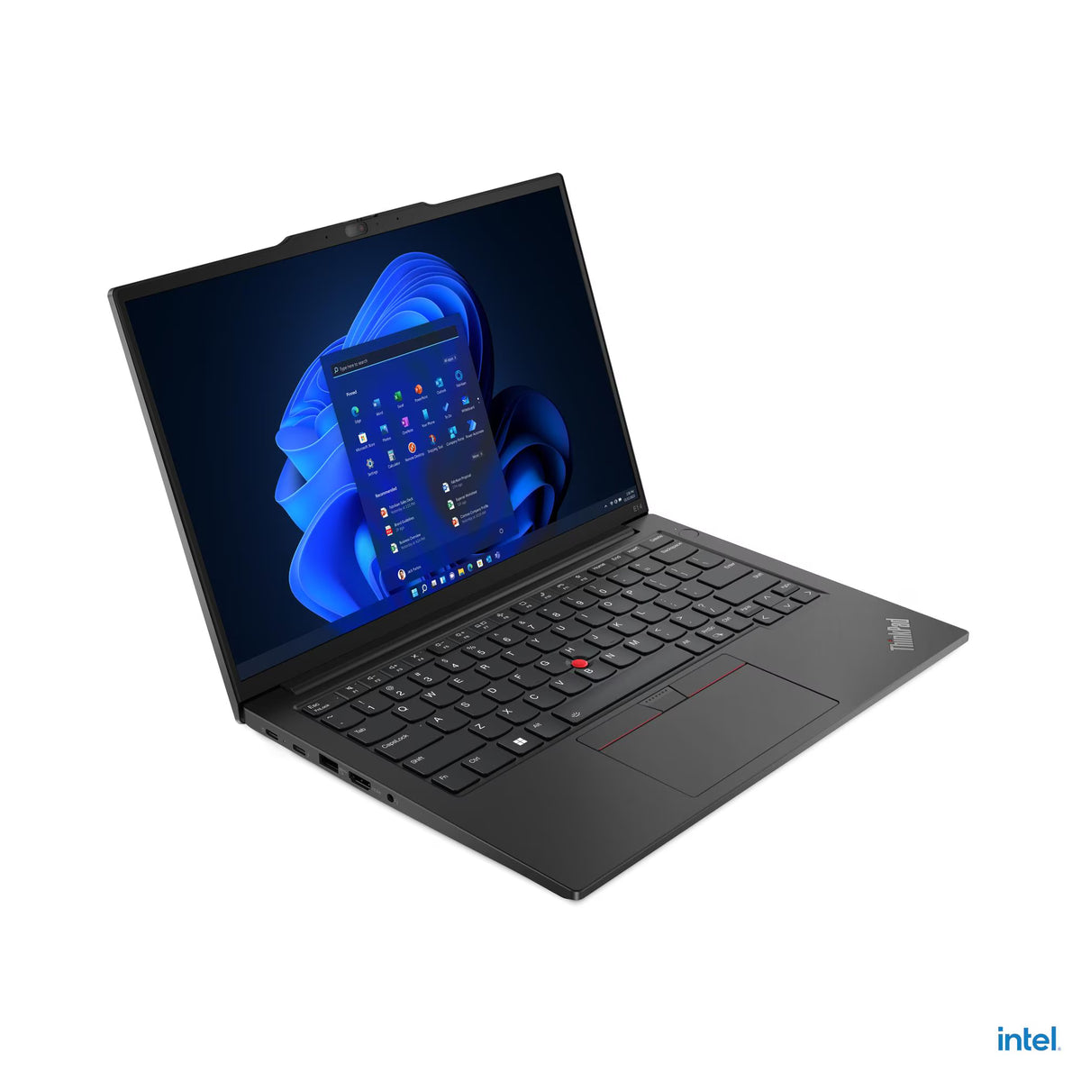 Lenovo ThinkPad E14 Gen 5 Laptop, 14" WUXGA IPS Display, Intel Core i7-1355U, 8GB RAM, 512GB SSD, Intel Iris Xe Graphics, English-Arabic Keyboard, Windows 11 Pro, Graphite Black