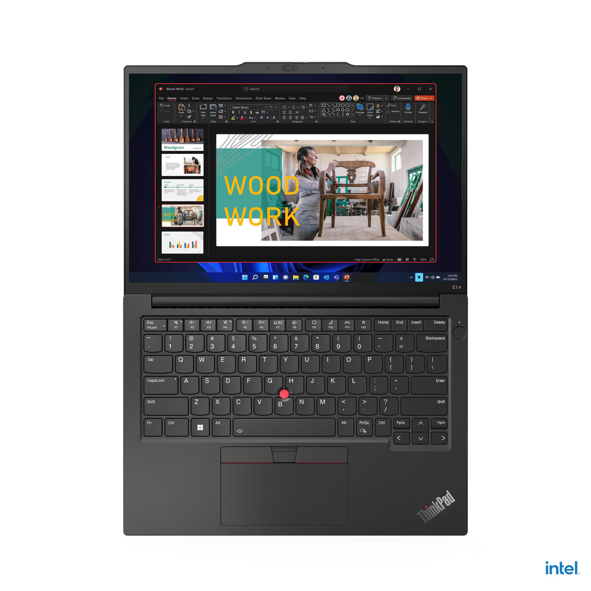 Lenovo ThinkPad E14 Gen 5 Laptop, 14" WUXGA IPS Display, Intel Core i7-1355U, 8GB RAM, 512GB SSD, Intel Iris Xe Graphics, English-Arabic Keyboard, Windows 11 Pro, Graphite Black