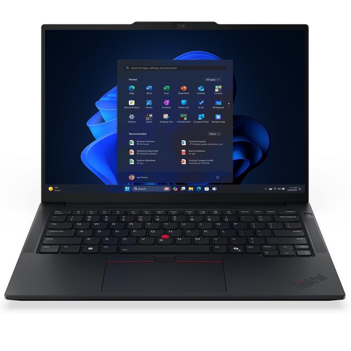 Lenovo ThinkPad E14 Gen 7 Laptop, 14" WUXGA IPS Display, Intel Core Ultra 7 255H Processor, 16GB RAM, 512GB SSD, Intel Arc 140T GPU, English-Arabic Backlit Keyboard, No OS, Black