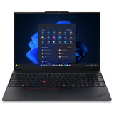 Lenovo ThinkPad E16 Gen 3 Laptop, 16" WUXGA IPS 60Hz Display, Intel Core Ultra 5 225U, 16GB RAM, 512GB SSD, Intel Graphics, Backlit English-Arabic K/B, Windows 11 Pro, Black