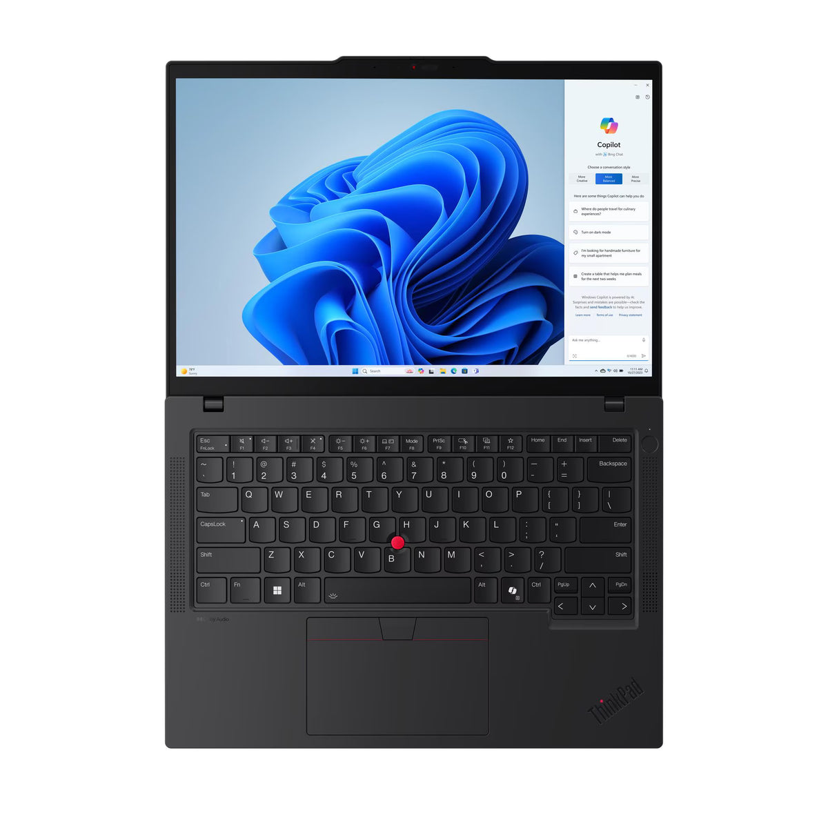 Lenovo ThinkPad T14 Gen 5 Laptop, 14" WUXGA IPS Display, Intel Core Ultra 7 155U, 16GB RAM, 512GB SSD, Integrated Intel Graphics, Backlit ENG-ARB Keyboard, Windows 11 Pro, Black