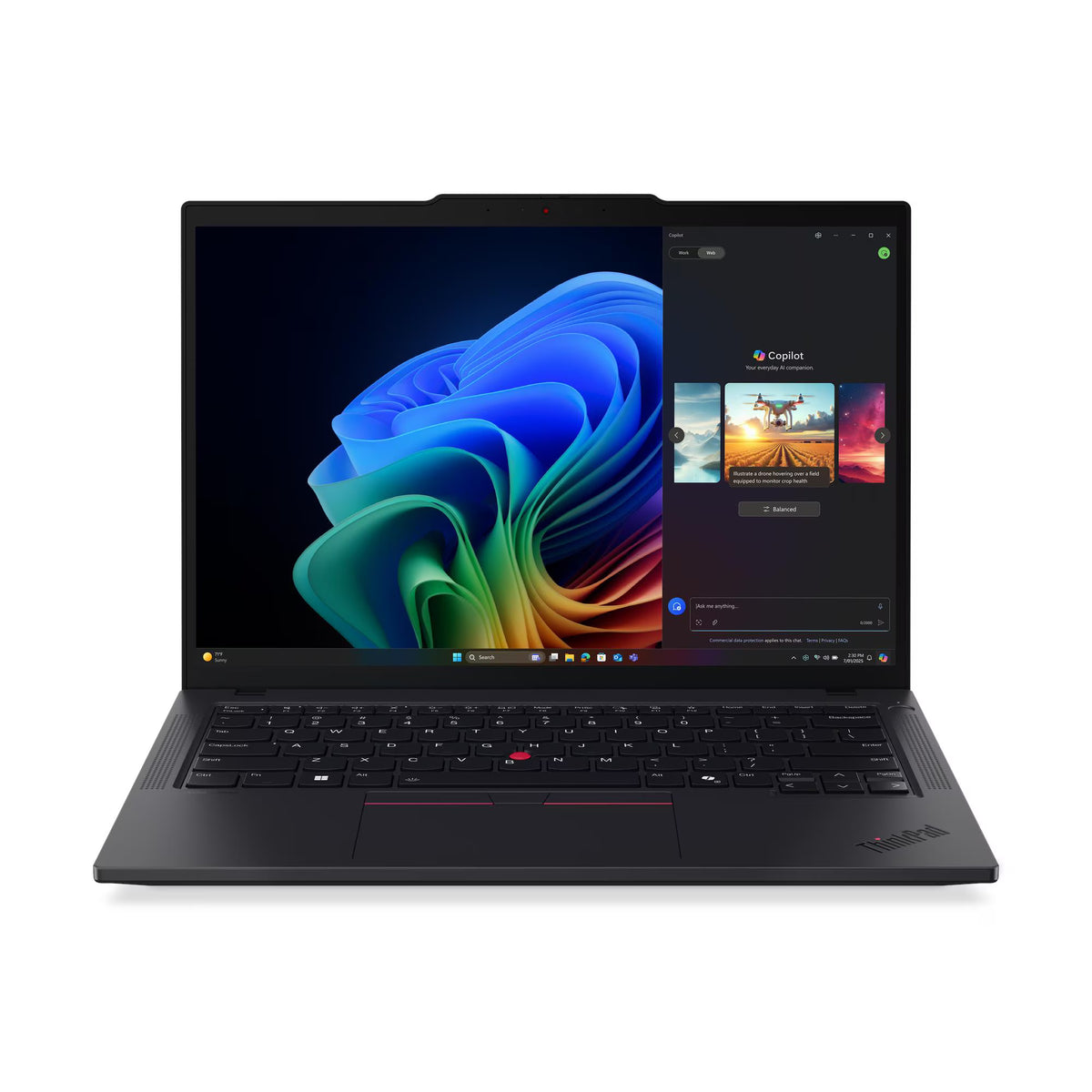 Lenovo ThinkPad T14s Gen 6 Laptop, 14" WUXGA IPS 60Hz Display, Intel Core Ultra 7 255U, 16GB RAM, 1TB SSD, Intel Graphics, English-Arabic K/B, Win11Pro, Eclipse Black