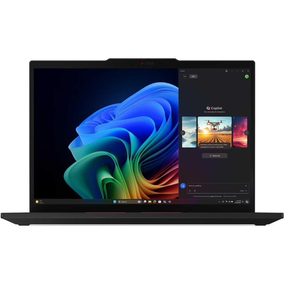 Lenovo ThinkPad T14s Gen 6 Laptop, 14" WUXGA IPS 60Hz Display, Intel Core Ultra 7 255U, 16GB RAM, 1TB SSD, Intel Graphics, English-Arabic K/B, Win11Pro, Eclipse Black