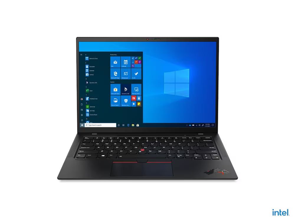 Lenovo ThinkPad X1 Carbon Gen 9 Laptop, 14" WUXGA IPS Display, Intel Core i7-1165G7, 8GB DDR4 RAM, 256GB SSD, Intel Iris Xe Graphics, Backlit ENG K/B, Windows 10 Pro, Black