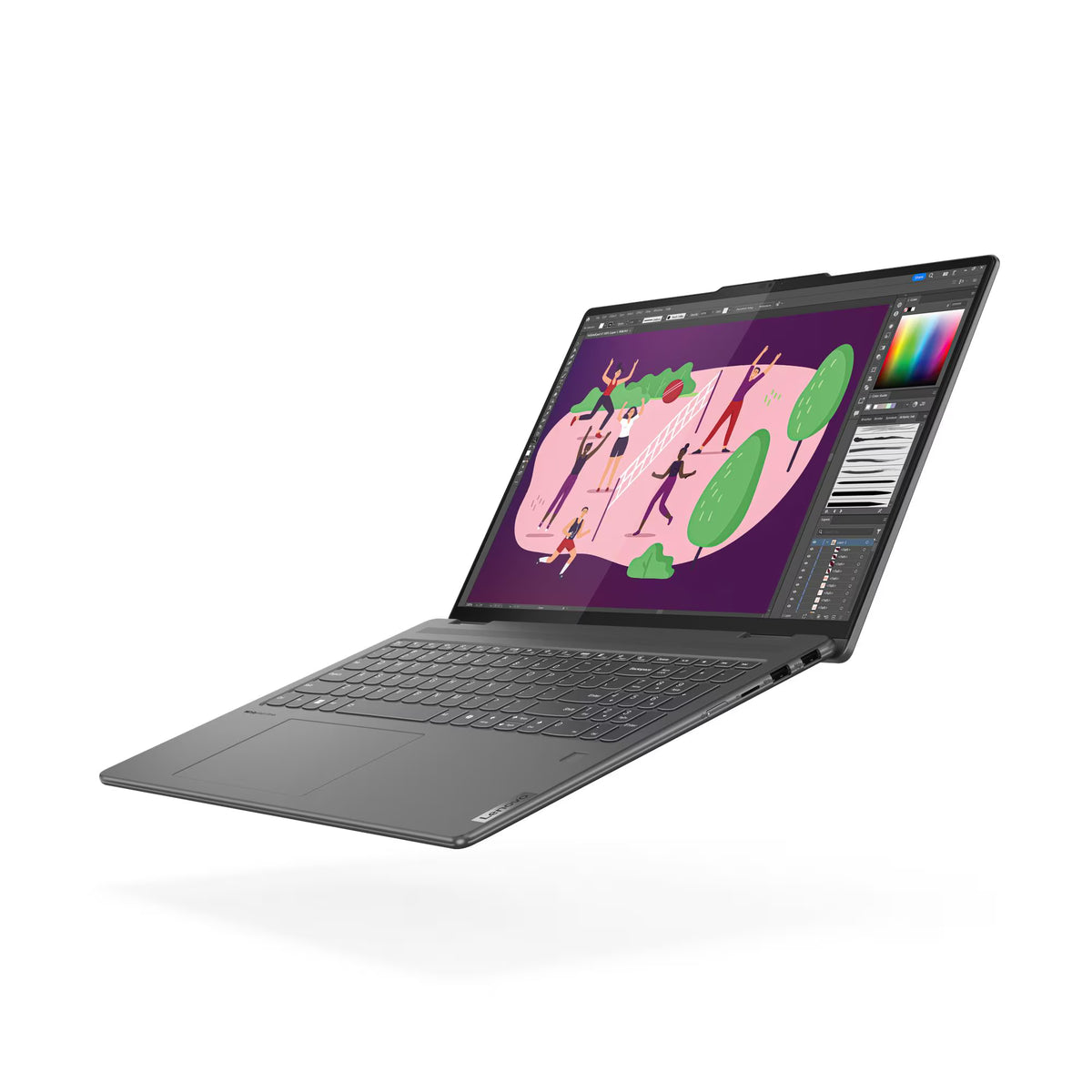 Lenovo Yoga 7 2-in-1 161ML9 Laptop, 16" WUXGA IPS Touchscreen Display, Intel Core Ultra 7 155U, AI Boost, 16GB RAM, 1TB SSD, Backlit K/B, Windows 11 Home, Storm Grey