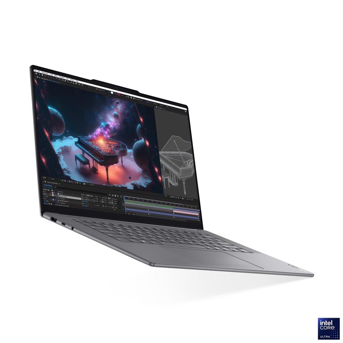 Lenovo Yoga Slim 7 15ILL9 Laptop, 15.3" 2.8K WQXGA+ IPS Touch Display, Intel Core Ultra 7 256V, 16GB RAM, 1TB SSD, Intel Arc Graphics 140V, English Backlit Keyboard, Windows 11, Luna Grey