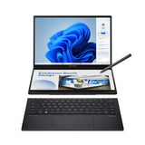 ASUS Zenbook DUO Laptop, Dual 14” OLED 3K 120Hz Touch Display, Intel Core Ultra 9 285H, Intel Arc Graphics, 32GB RAM, 1TB SSD, Windows 11, English Keyboard, Inkwell Gray