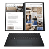 ASUS Zenbook DUO Laptop, Dual 14” OLED 3K 120Hz Touch Display, Intel Core Ultra 9 285H, Intel Arc Graphics, 32GB RAM, 1TB SSD, Windows 11, English Keyboard, Inkwell Gray
