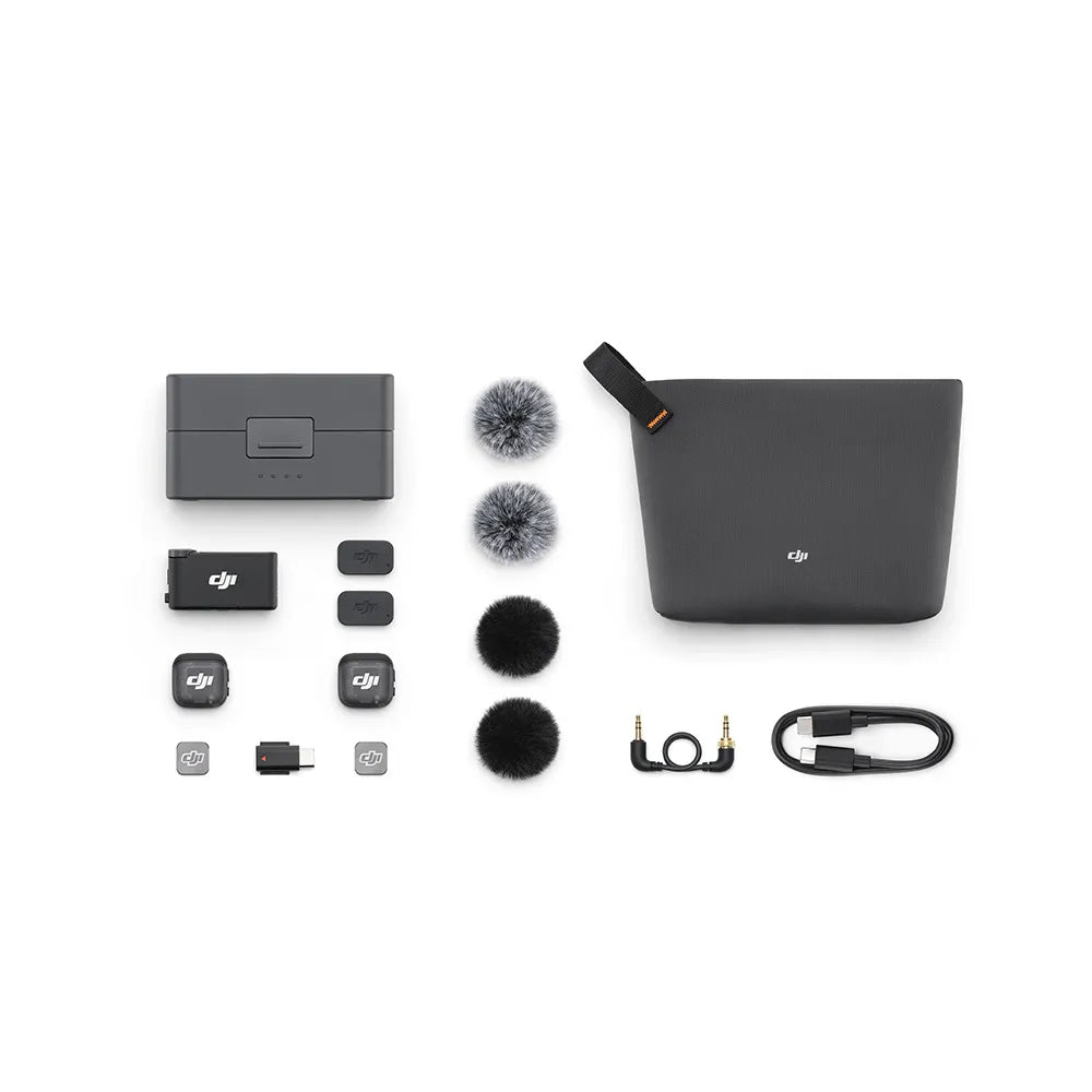 DJI Mic 3 Wireless Microphone Kit (2 TX + 1 RX + Charging Case)