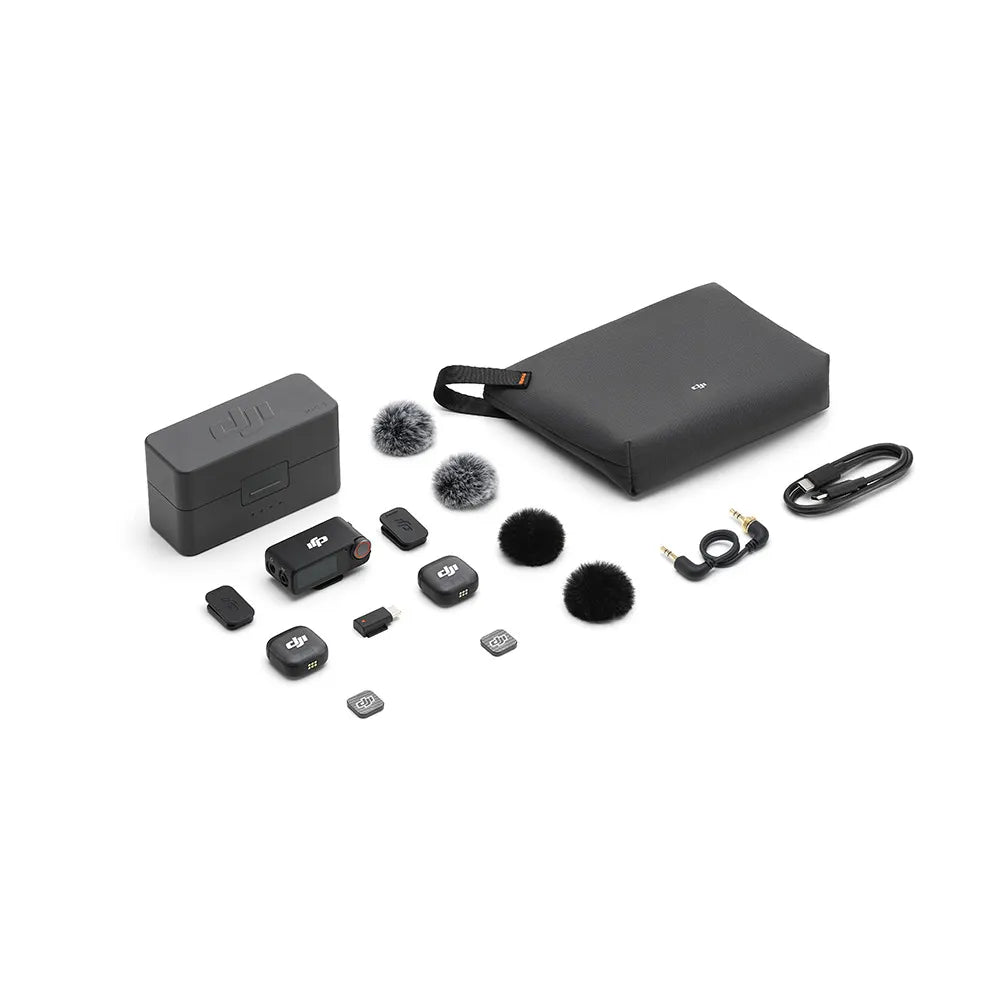 DJI Mic 3 Wireless Microphone Kit (2 TX + 1 RX + Charging Case)