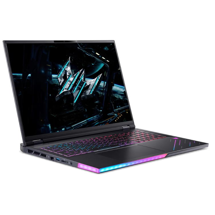 Acer Predator Helios 18 AI PH18-73-90R6 18" Gaming Notebook WQXGA, Intel Core Ultra 9 275HX, GeForce RTX 5080 16GB GPU, 48 GB, 1 TB SSD, Win11, English Keyboard, Black