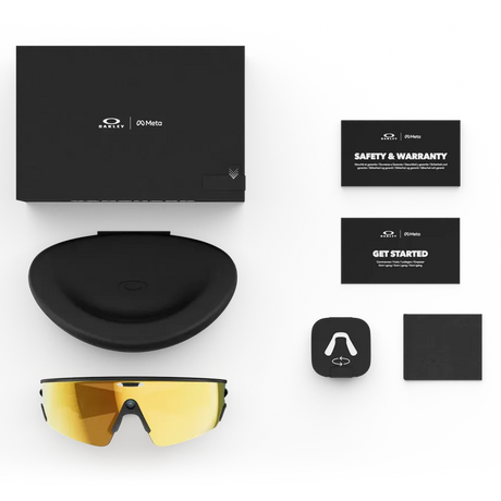 Oakley Meta Vanguard AI Glasses in Black | Prizm 24K, view 4
