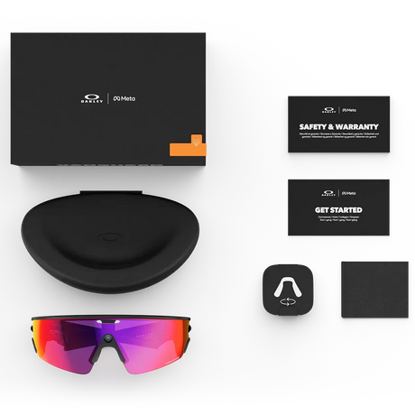 Oakley Meta Vanguard AI Glasses in Black | Prizm Road, view 4