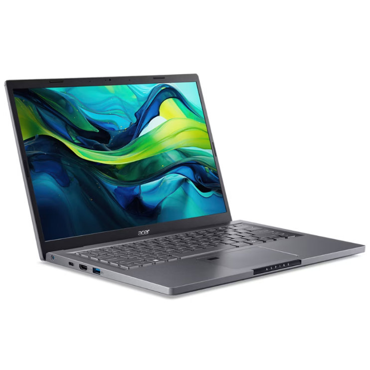 Acer Aspire 14, 14" WUXGA IPS Display, Intel Core 7-150U, 16GB/1TB, Shared Intel , English-Arabic Keyboard, Win 11 Home, Iron (Copy)
