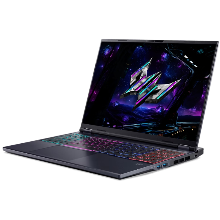 Acer Predator Helios Neo 16 AI Gaming Laptop, 16" OLED 240Hz Display, Intel Core Ultra 9 275HX, 64GB RAM, 2TB SSD, NVIDIA GeForce RTX 5070 Ti 12GB, ENG K/B, Win11, Black