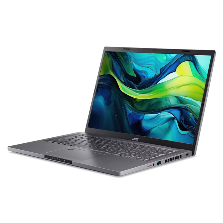 Acer Aspire 14, 14" WUXGA IPS Display, Intel Core 7-150U, 16GB/1TB, Shared Intel , English-Arabic Keyboard, Win 11 Home, Iron (Copy)