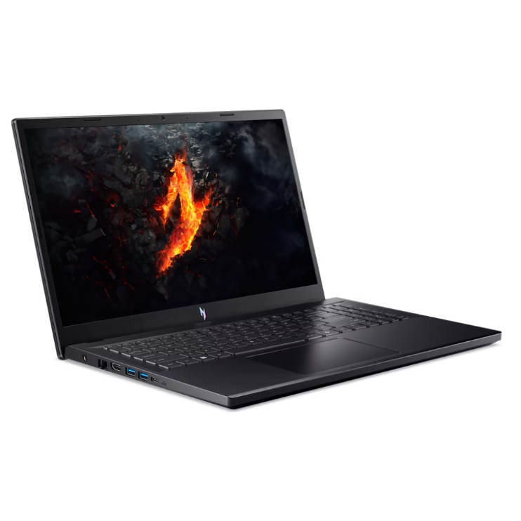Acer Nitro V 15 Gaming Laptop, 15.6" LCD 144Hz Display, AMD Ryzen 5-7535HS, 8GB RAM, 512GB SSD, NVIDIA GeForce RTX 2050 4GB Backlit ENG-ARB KB, Windows 11, Black
