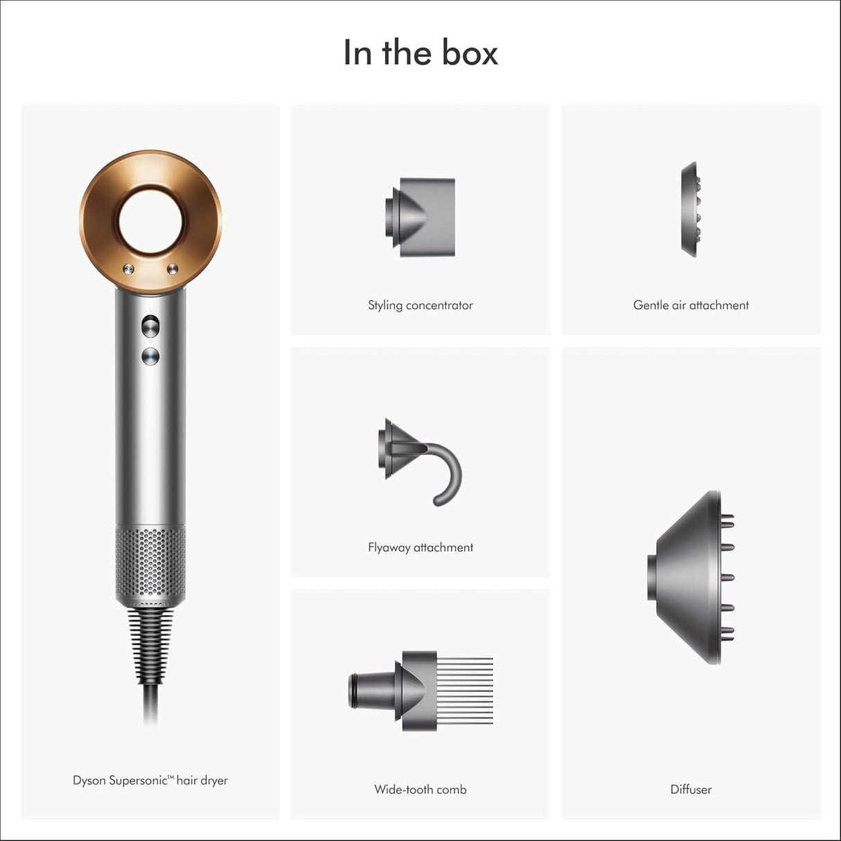 Dyson Supersonic™ hair dryer (Nickel/Copper)