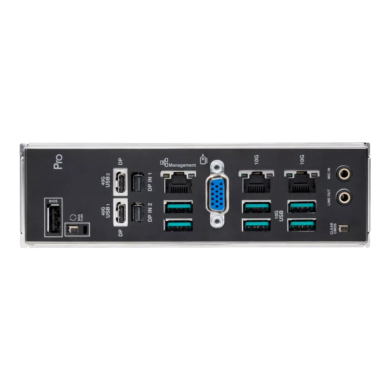 ASUS Pro WS WRX90E-SAGE SE AMD sTR5 EEB Workstation Motherboard 7 PCIe 5.0 x16 slots, multi-GPU support, robust 32+3+3+3 power-stage design, CPU and memory overclocking ready, 4 PCIe 5.0 M.2 slots, dual 10 Gb LAN, PCIe Q-Release Slim