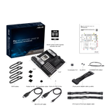 ASUS Pro WS WRX90E-SAGE SE AMD sTR5 EEB Workstation Motherboard 7 PCIe 5.0 x16 slots, multi-GPU support, robust 32+3+3+3 power-stage design, CPU and memory overclocking ready, 4 PCIe 5.0 M.2 slots, dual 10 Gb LAN, PCIe Q-Release Slim