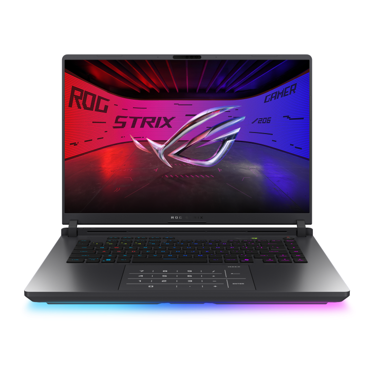 ASUS ROG Strix G16 Gaming Laptop G615JMR-RV022W, 16" WUXGA IPS 165Hz Display, Intel Core i7-14650HX, 16GB RAM, 1TB SSD, GeForce RTX 5060 8GB GPU, ENG-ARB KB, Win11, Eclipse Gray
