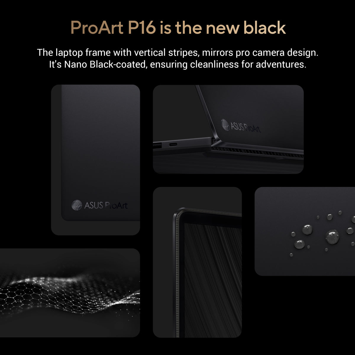 ASUS ProArt P16 Laptop (H7606) Copilot+ PC AMD Ryzen AI 9 RTX 5090 64GB 4TB 16.0" Touch screen 4K OLED English-Arabic K/B, Win11Home, Nano Black