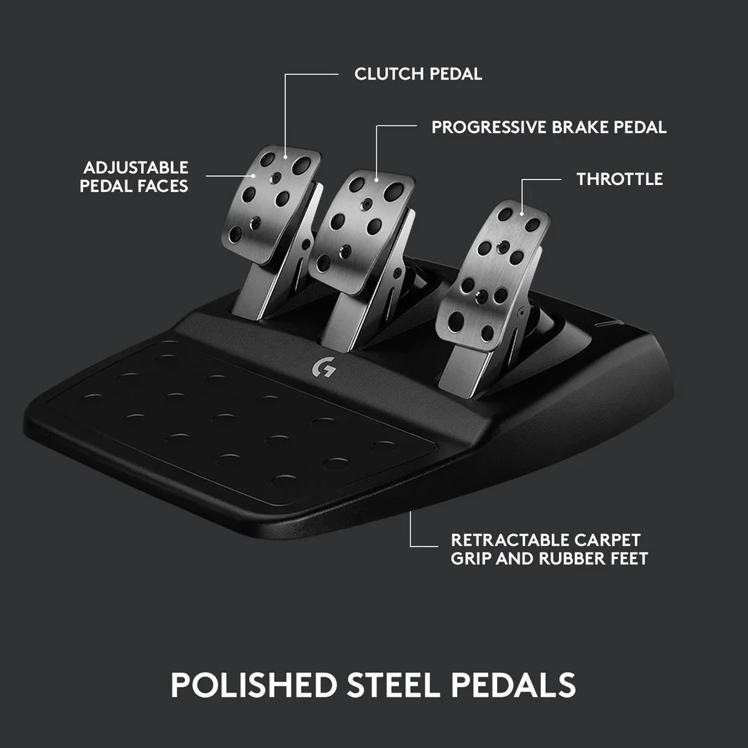 Logitech G923 TRUEFORCE Racing Wheel And Pedals For PlayStation (PS5/4/3) & PC