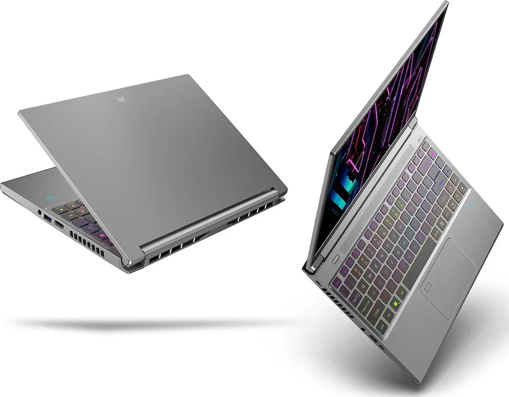 Acer Predator Triton PT14-51-78B4 Gaming Laptop 14" WUXGA 165Hz Display, Intel Core i7-13700H, 16GB RAM, 512GB SSD, GeForce RTX 4050 6GB GPU, ENG Backlit K/B, Win 11, Sparkly Silver