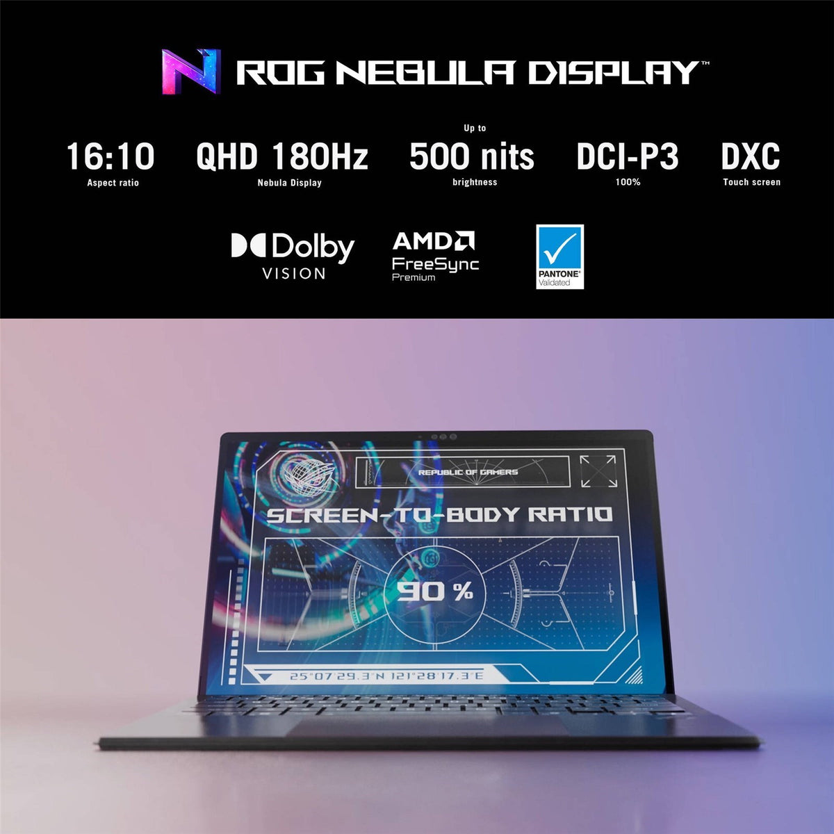 ASUS ROG Flow Z13 GZ302EA-R9641TB 13.4" 2.5K 180Hz QHD+ Touch Screen Gaming Tablet w / AMD Radeon 8060S Graphics AMD Ryzen Al Max+ 395