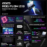 ASUS ROG Flow Z13 GZ302EA-R9641TB 13.4" 2.5K 180Hz QHD+ Touch Screen Gaming Tablet w / AMD Radeon 8060S Graphics AMD Ryzen Al Max+ 395