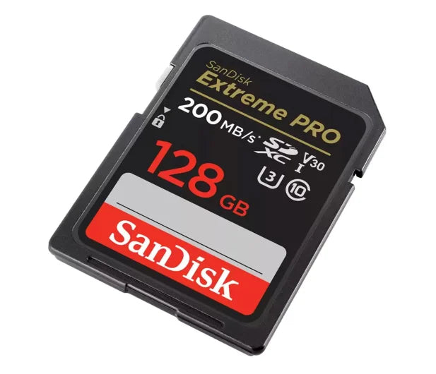 Sandisk 128GB SDXC Extreme PRO 200MB/s A2 C10 V30 UHS-I U3