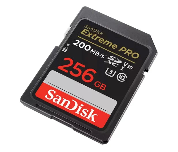 Sandisk 256GB SDXC Extreme PRO 200MB/s A2 C10 V30 UHS-I U3