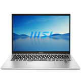 MSI Prestige 14 Evo B13M Laptop, 14" FHD+ IPS Display, Intel Core i5-13420H, 8GB RAM, 512GB SSD, Intel Iris Xe Graphics, English-Arabic Keyboard, Windows 11 Home, Urban Silver
