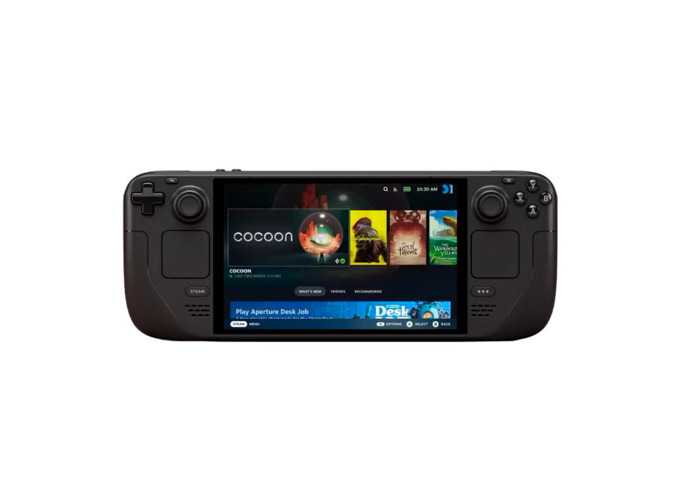 Steam Deck OLED handheld console with OLED screen