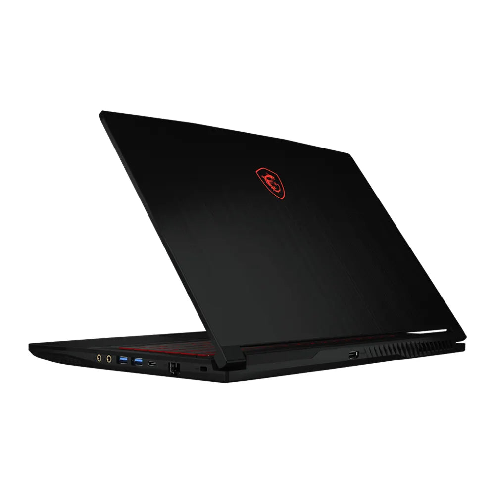 MSI Thin GF63 12UC Gaming Laptop, 15.6" FHD 144Hz IPS Display, Intel Core i5-12450H, 8GB RAM, 512GB SSD, NVIDIA GeForce RTX 3050 4GB, ENG-ARB K/B, Windows 11 Home, Black