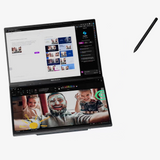 ASUS Zenbook DUO Laptop, Dual 14” OLED 3K 120Hz Touch Display, Intel Core Ultra 9 285H, Intel Arc Graphics, 32GB RAM, 1TB SSD, Windows 11, English Keyboard, Inkwell Gray