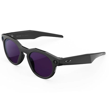 Oakley Meta HSTN Ai Glasses in Black / Clear to Amethyst Transitions, view 2